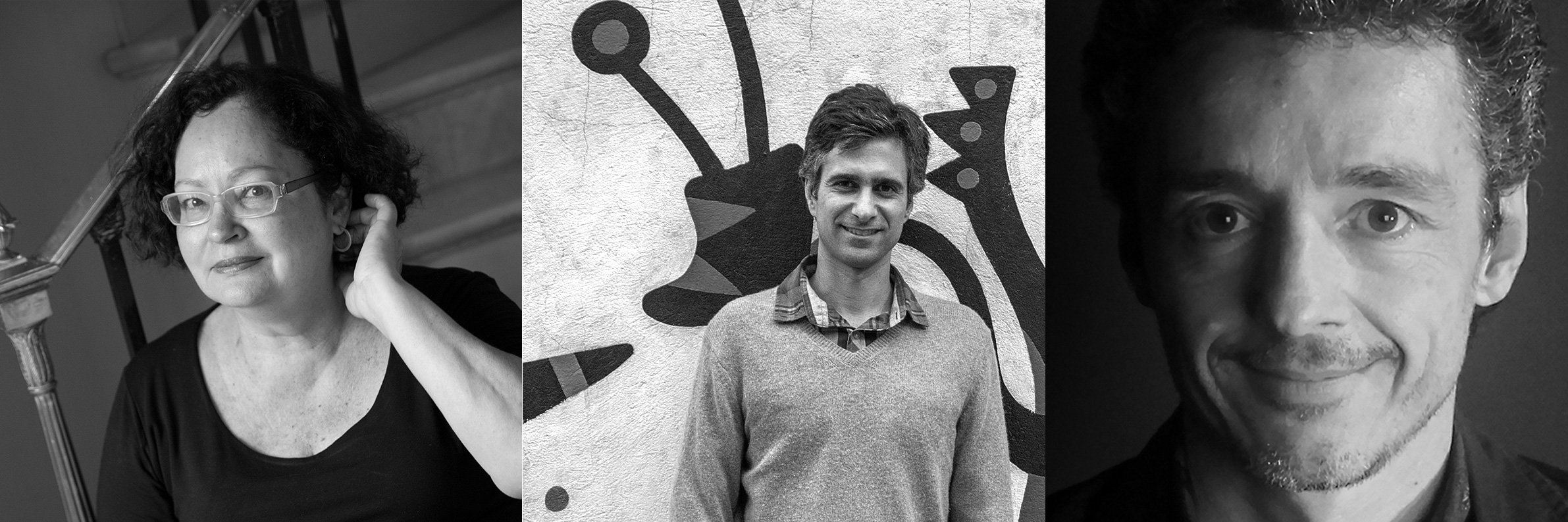 Marili Brandão, Otávio Nazareth e Christian Ullimann, curadores do DESIGN 80/90